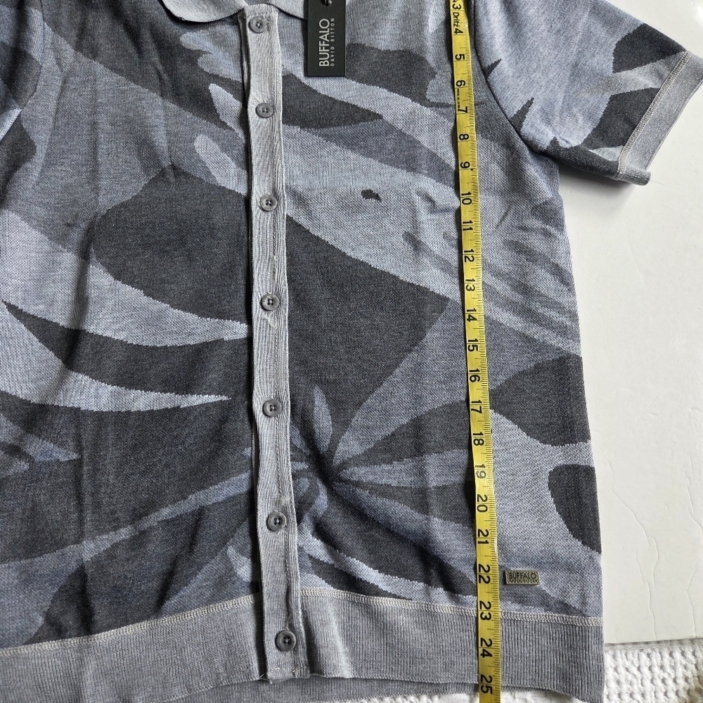 Buffalo David Bitton Camouflage Button Up Polo Shirt - Picture 5 of 7